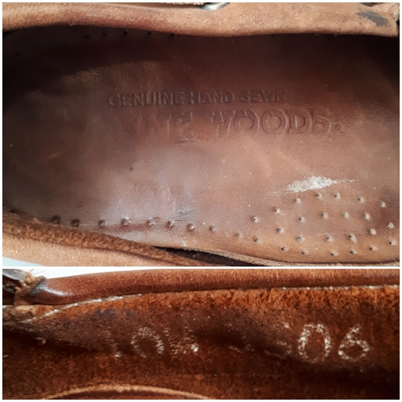 Maine Woods Leather High Cut Laced Boat Shoes 10 - Picture 11 of 11